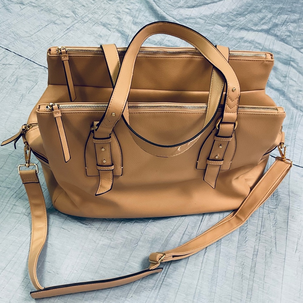 Pink Leather Large Bag